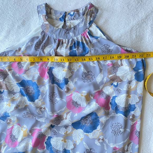 fab’rik floral chiffon maxi dress, size L - Picture 9 of 9